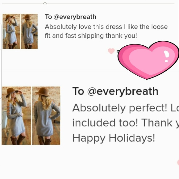 ▫️SOLD OUT▫️LAST 1▫️Infinity Raine Sweater Dress - Picture 6 of 6